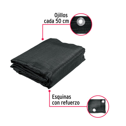 TOLDO SOMBRA, 80%, 3.60 X 3M 44708 *