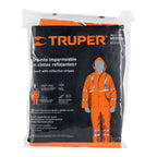 CONJUNTO IMPERMEABLE, NARANJA, M, PVC 17408 *