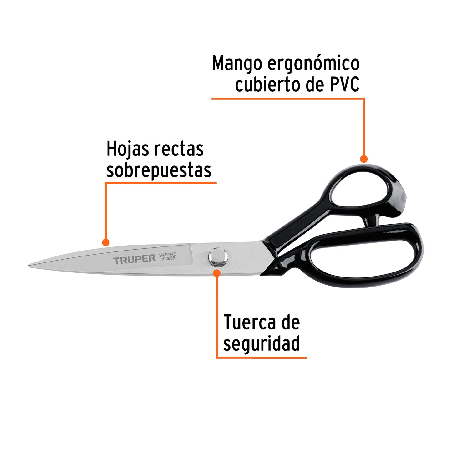 TIJERA 10'' PARA SASTRE, TRUPER 102955 P