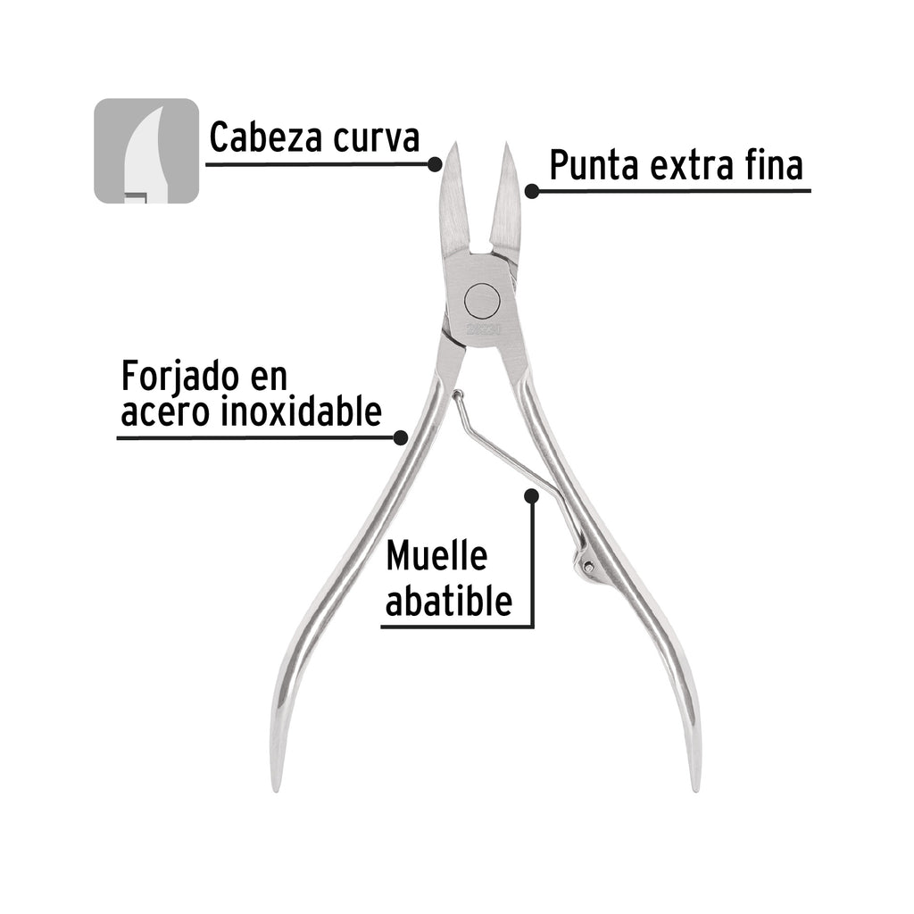 ALICATE P/PEDICURE 4-3/4", CABEZA CURVA 28230 *