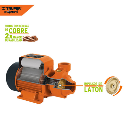 BOMBA ELÉCTRICA PERIFÉRICA 1/2 HP, TRUPER EXPERT 10068 *