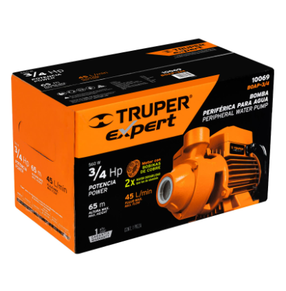 BOMBA PERIFÈRICA 3/4 HP, TRUPER EXPERT 10069 *