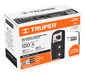 SOLDADORA INVERSORA MINI 100 A, 127 V, TRUPER 100900 P