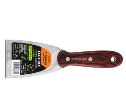 ESPÁTULA 3', ACERO INOXIDABLE, MANGO MADERA, TRUPER EXPERT 101083 N