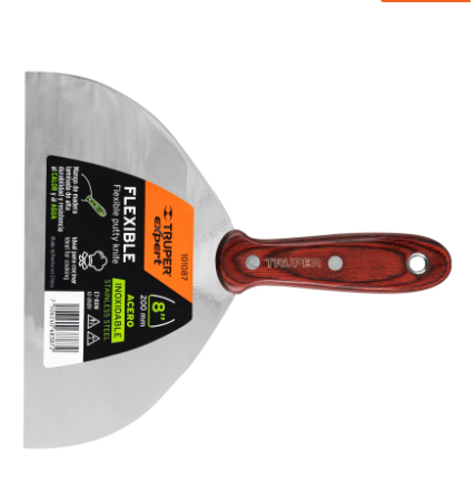 ESPÁTULA 8', ACERO INOXIDABLE, MANGO MADERA, TRUPER EXPERT 101087 P