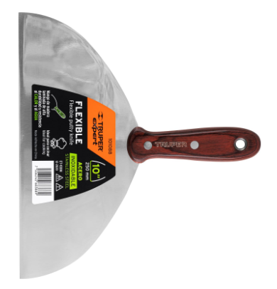 ESPÁTULA 10', ACERO INOXIDABLE, MANGO MADERA, TRUPER EXPERT