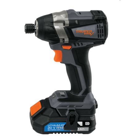 DESTORNILLADOR DE IMPACTO 1/4'' 20V TRUPER MAX 101402 N