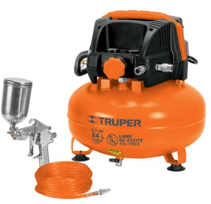 KIT COMP LIBRE DE ACEITE 24L, 2-2/13 HP, PIPI-420 Y MANGUERA 101428