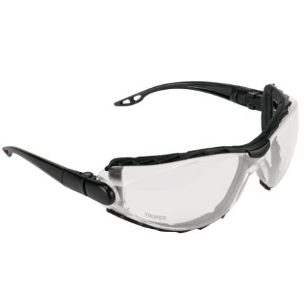 LENTES TRANP ANTIEMPAÑO C/MARCO DE ESPUMA Y CORREA, EXPERT