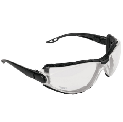 LENTES TRANP ANTIEMPAÑO C/MARCO DE ESPUMA Y CORREA, EXPERT