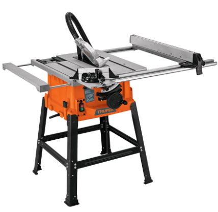SIERRA DE MESA 10'' DE 1900 W (2-1/2 HP) CON BASE, TRUPER 101796