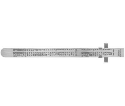 REGLA 15 CM DE ACERO INOXIDABLE DE BOLSILLO, TRUPER 101810 P