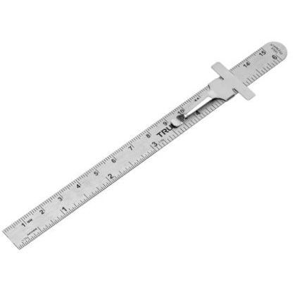 REGLA 15 CM DE ACERO INOXIDABLE DE BOLSILLO, TRUPER 101810 P