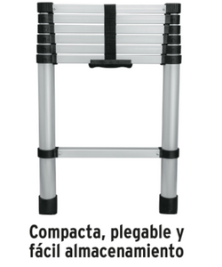 ESCALERA TELESCÓPICA, 7 PELDAÑOS, TIPO II, CAPACIDAD 175KG 101903 P
