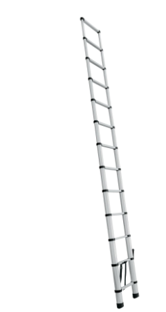 ESCALERA TELESCÓPICA,13 PELDAÑOS, TIPO II, CAPACIDAD 175KG 101904 *