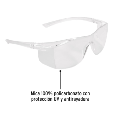 LENTES DE SEGURIDAD TRANSPARENTES CON ANTIEMPAÑO, ULTRALITE 101934 *