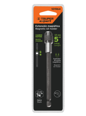 ADAPTADOR MAGNÉTICO P/PUNTAS, CAMBIO RÁPIDO, 125MM,EXPERT 101964 N