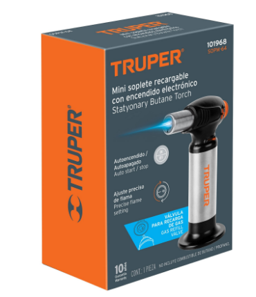 MINI SOPLETE RECARGABLE DE GAS BUTANO 101968 *