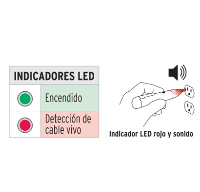 PROBADOR DE TENSIÓN SIN CONTACTO TIPO PLUMA, TRUPER 102141 *