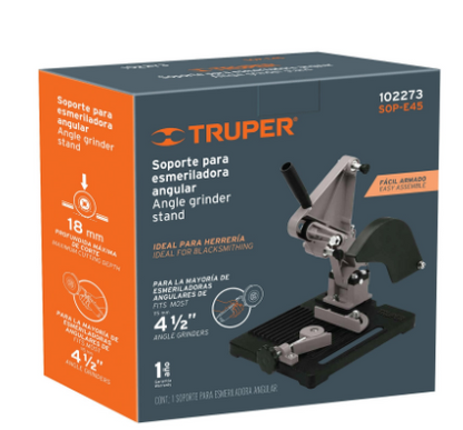 SOPORTE PARA ESMERILADORA ANGULAR DE 4 1/2'', TRUPER 102273 *