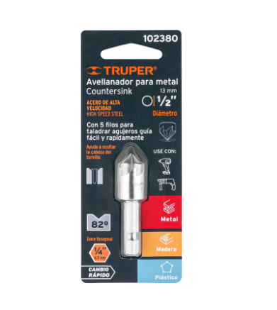 AVELLANADOR HSS CAMBIO RÁPIDO 1/2'', TRUPER 102380 N