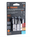 JUEGO DE 3 AVELLANADORES HSS, TRUPER 102383 N