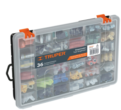 ORGANIZADOR DE 11' CON 36 COMPARTIMIENTOS, TRUPER 102760 P