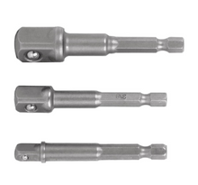 Cargar imagen en el visor de la galería, JUEGO ADAPTADORES PARA DADOS 1/4&#39;&#39;, 3/8&#39;&#39; Y 1/2&#39;&#39; 3 PIEZAS 10752 P
