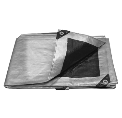 LONA GRIS REFORZADA 3 X 5 M, TRUPER 10771 *