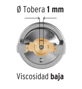 PISTOLA P/RETOQUE GRAVEDAD, HVLP, 11097 N