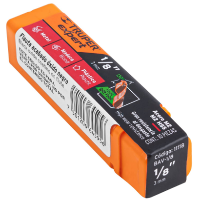 BROCA DE ALTA VELOCIDAD 1/8'' 11118 *