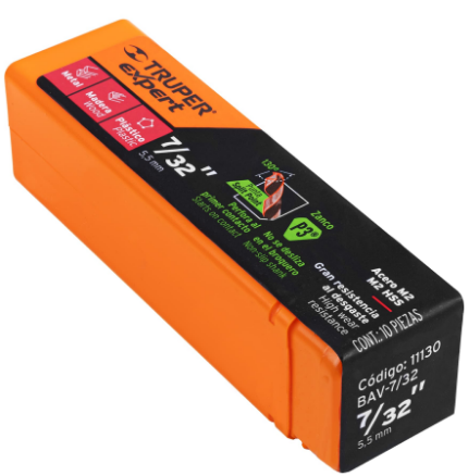 BROCA DE ALTA VELOCIDAD 7/32'' TRUPER 11130 *