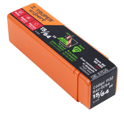 BROCA HSS 15/64'', TRUGOLD PARA METAL, TRUPER 11132 *