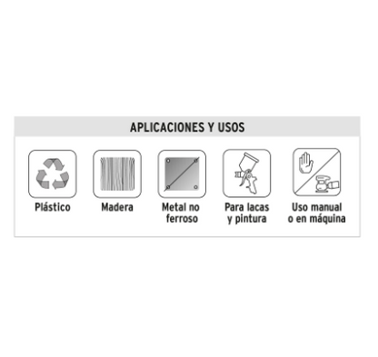 LIJA PARA MADERA PAPEL CABINET, GRANO 150 11613 *