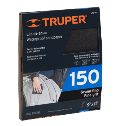 LIJA DE AGUA GRANO 150 TRUPER 11621 *