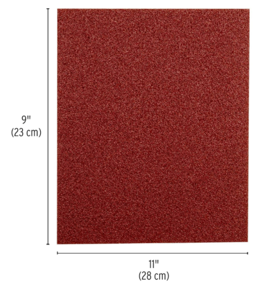 LIJA DE ESMERIL ROJA, GRANO 40 11644 P