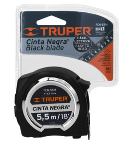 FLEXÒMETRO CINTA NEGRA, 5.5 M, CINTA 27MM 11745 P