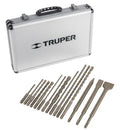 JUEGO DE 15 BROCAS Y CINCELES SDS PLUS EN ESTUCHE, TRUPER 11897 N