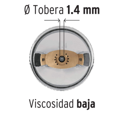 PISTOLA P/PINTAR GRAVEDAD HVLP, BOQUILLA 1.4MM 12128 *