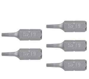 ESTUCHE CON 5 PUNTAS TORX T9 LARGO 1'', TRUPER EXPERT 12194 N