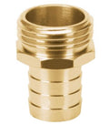 CONECTOR 3/4'' MACHO DE LATÓN SÓLIDO PARA MANGUERA, TRUPER 12287 *