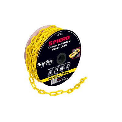 METRO DE CADENA DE PLASTICO 5MM AMARILLO