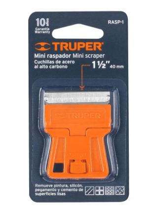 MINI RASPADOR CON CUCHILLA DE DE 1- 1/2'', TRUPER 12352 *