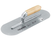Cargar imagen en el visor de la galería, LLANA CANTO REDONDO 14&#39;&#39; X 5&#39;&#39; CON MANGO DE MADERA, TRUPER 12397 P
