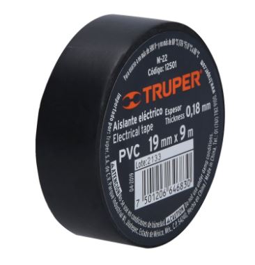 CINTA DE AISLAR TRUPER 9M X 19MM