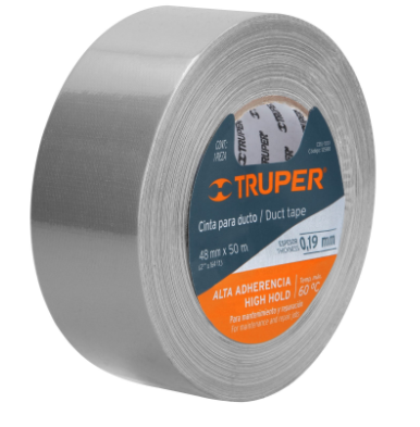 CINTA DE 50 M PARA DUCTO, ESPESOR .019MM 12588 *