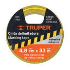 ROLLO DE 33M DE CINTA DELIMITADORA AMARILLA/NEGRO, TRUPER 12597 *