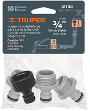 Cargar imagen en el visor de la galería, SET DE 4 ADAPTADORES PARA CONECTORES CLICK 12730 *
