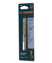 Cargar imagen en el visor de la galería, BROCA PARA CONCRETO DE 5/16&#39;&#39; X 4&#39;&#39; EN BLÍSTER, TRUPER 12756 N
