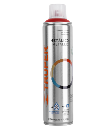 PINTURA EN AEROSOL, ROJO METÁLICO, BOTE ESBELTO, 400 ML 12779 *